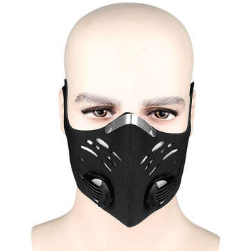 BIKIGHT Breathable Cycling Anti-dust Face Mask Windproof Anti Fog Activated Carbon Anti-Pollution Ma