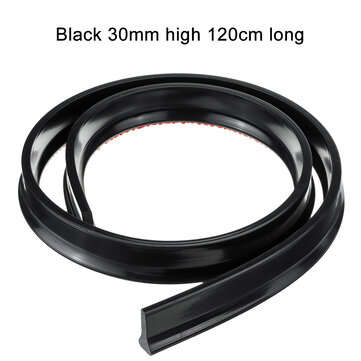 60-200cm Black Bathroom Water Stopper Flood Barrier Rubber Dam Silicone Water Block... (SIZE: 120CM)