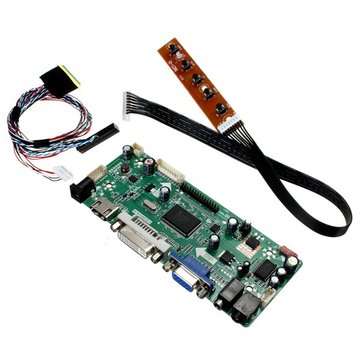 B156XW02 LCD Controller Board HD DVI VGA Audio PC Module Kit For 1366x768
