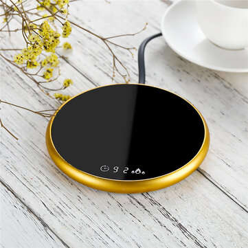 Mini Smart Cup Mug Warmer Electric Heater Coffee Mug 18W Water Bottle Warmer Home ... (COLOR.: GOLD)