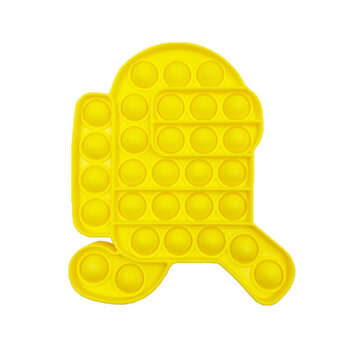 New Multi-color Popits Fidget Push Bubble Sensory Funny Stress Reliever Education... (COLOR: YELLOW)