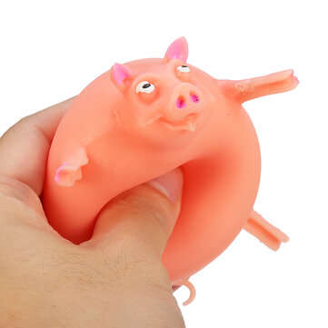 Animal Balloon Squeeze Inflatable Toys Funny Stress Reliever Squishy (ANIMAL: PIG)