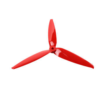 2 Pairs Gemfan Flash 7040 7x4 7 Inch Long Range 3-Blade Propeller Support POPO for ... (COLOR.: RED)