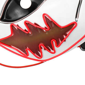LED Luminous Mask Halloween Flash Mask Japanese Animation Dance Props EL Luminous Cat Face Mask