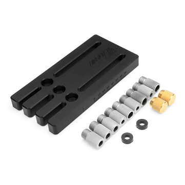 Wnew Woodworking Dowel Jig Set Drill Guide Locator Dowelling Jig Master Kit for 6/8/10mm Dowels