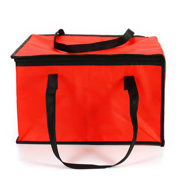 12inch Insulated Food Delivery Bag Waterproof Delivery Bag Pizza Food Warmer Bag (COLOR: RED)