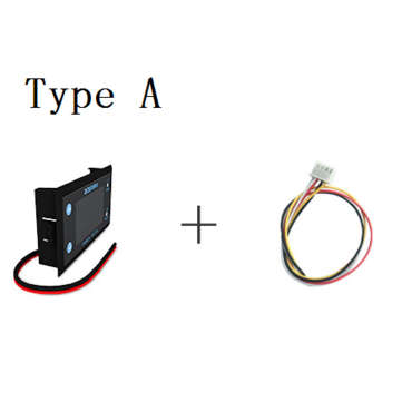 Deek-Robot DK-lcd DC8~12V LCD 4 Bits LED Digital Voltmeter Ammeter Power Meter DC 0-200... (TYPE: A)