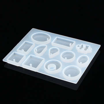 70pcs/Set DIY Craft Tools Kit Silicone Crystal Mold Making Jewelry Pendant Resin Casting