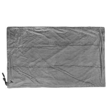 12V 145x100cm Car Electric Heated Plush Fleece Blanket Warm Winter Cover Heater (COLOR: GREY)