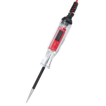 3-48V Car Digital Electric Voltage Tester Pen Probe Detector Diagnostic Tool with LCD Screen Spring