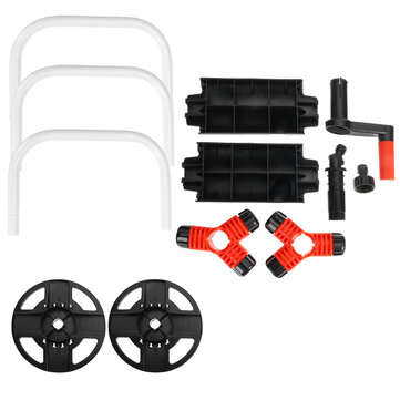 20M Garden Water Hose Truck Reel Spray Pipe Storage Portable Cart Trolley Stand