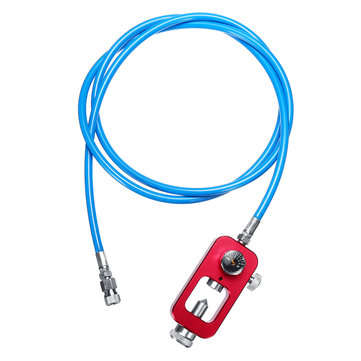 HPA tank fill Adapter Scuba Fill Station with 72" 182cm Blue High Pressure Whip