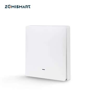 Zemismart Tuya ZB Wireless Switch Battery Wall Remote with Push Button Smart Life ... (CHANNEL: 2CH)