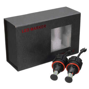 Pair H8 120W Daytime Running Lights White Angel Eyes Halo Bulb For BMW E90 E92 E82 E60 E70