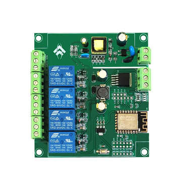 AC/DC Power Supply ESP8266 WIFI Four-way Relay Module ESP-12F Development Board Secondary Developmen