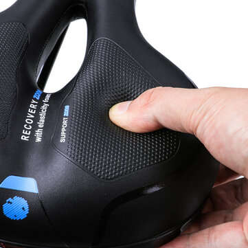 SGODDE Rubber Bike Seat Dual Shock Absorbing Bike Saddle Bicycle Cushion Comfortable Breathable for
