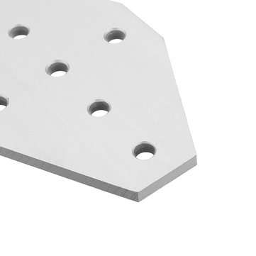Machifit Aluminum 7 Holes Join Plate Corner Bracket for 2020 V-slot Aluminum Extrusions Profiles CNC