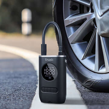 Enusic 4000mAh 150PSI OLED Display Wireless Air Pump Digital Tire Pressure Detection LED Tyre Inf