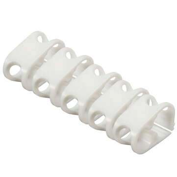 5pcs Plastic Pinch Clamp Siphon Hose Flow Control Valve Tube Clamp Medium White/B... (COLOR.: WHITE)