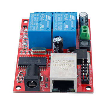WeChat Cloud Remote Control 2-way Ethernet Relay Network Switch Delay TCPUDP Module Controller