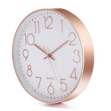 12`` Morden Wall Clock Non-ticking Wall Clock For Office/Living Room/Bedroom Decor