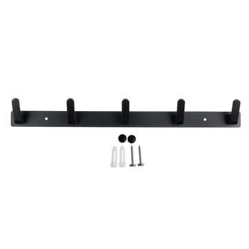 Aluminum Wall Mount Hook Hanger Coat Towel Hat Clothes Rack Bathroom Kitchen (STYLE: #3)