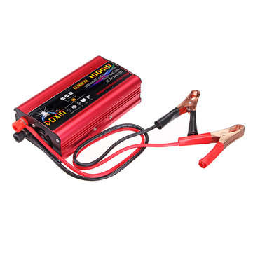 DOXIN Power Inverter 2000W Peak Modified Sine Wave Converter DC 12V/24V To AC 220V USB Plug Port