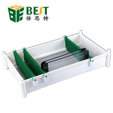 BEST BET-132 Anti-Static PCB Storage Baskets LCD Glass Rack Card Slot Board PCB board Plastic Pallet