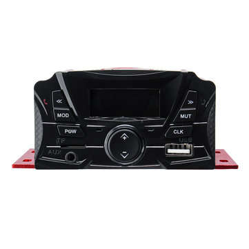 Motorycle Audio Remote Sound System Support SD USB MP3 Player FM Radio bluetooth Speaker Anti-Theft