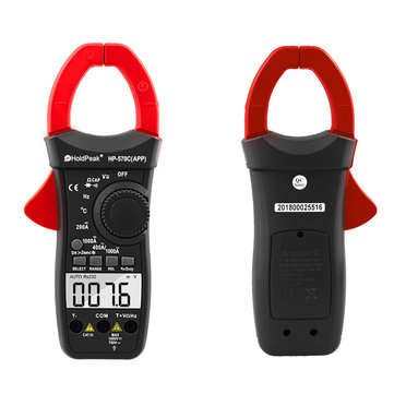 HoldPeak Digital Clamp Multimeter HP-570C-APP 1000A AC/DC Current Voltage Temperature Meter Link to