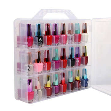 Nail Polish Holder Display Container Case Organizer Storage Box 48 Lattice Salon New