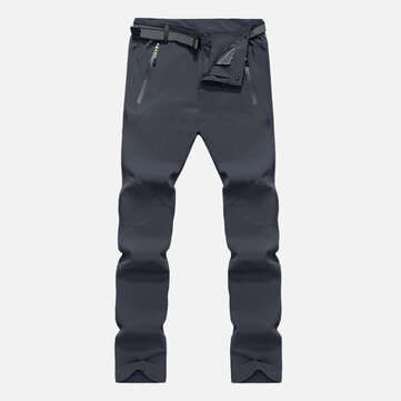 Mens Outdoor Waterproof Breathable Fast Drying Pants (SIZE: L | COLOR.: GREY)