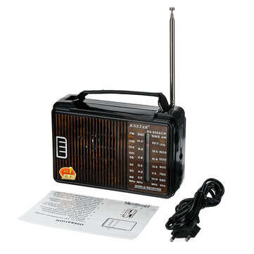 RX-608AC Portable Retro FM AM SW1 SW2 Radio 4 Band Loud Volume Radio Handheld Speaker