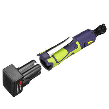 42V 80N.M 3/8 "Cordless Electric Wrench Rechargeable Ratchet Wrench Tool with 2 Battery