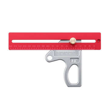 Drillpro Woodworking Angle Ruler 45/90 Degree Ruler Scribe Gauge Measuring Tool (SIZE: 400MM)