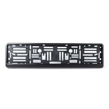 Real Carbon Fibre Euro License Number Plate Surround Holder Frame German