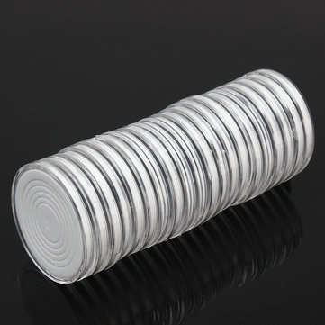 20pcs Transparent Round Coin Holder Portable Coins Storage Case Box Container Display