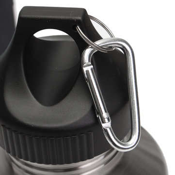 2L Large Stainless Steel Water Bottle Sports Exercise Drinking Kettle With Carrier Bag Holder