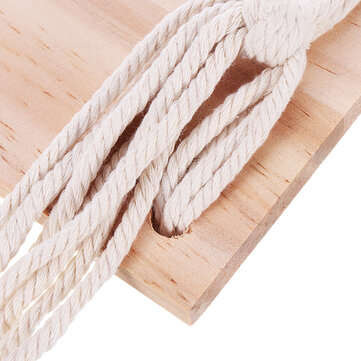 Bohemia Macrame Woven Wood Mount Shelf Tapestry Tassel Wall Hanging Storage Rack Home Office Decorat