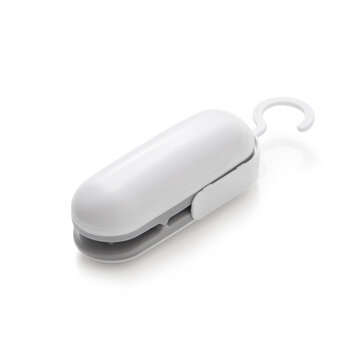2 In 1 Mini Portable Sealing Machine Portable Snacks Packaging Bag Heat Sealer (COLOR: GREY)