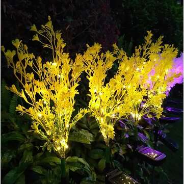 Outdoor Solar Lawn Light Canola Flowers Waterproof Garden Light Led Solar Powered Lights for Garden
