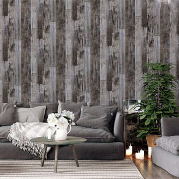 3D Retro Wood Grain Stick Self-adhesive Wallpaper Home Decor Heavy Duty Wall Stickers (TYPE: #1)