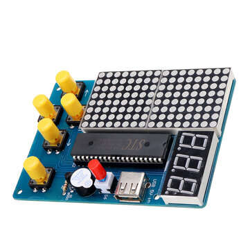 51 Single Chip Microcomputer Computer Game Machine Tetris/Snake/Racing/Aircraft Assembled