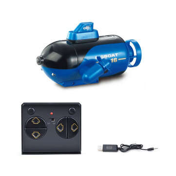 Mini RC Submarine 4 Channels Smart Electric Submarine Boat Simulation Remote Contro... (COLOR: BLUE)