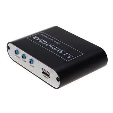 Digital Audio Decoder 5.1 Audio Gear DTS/AC-3/6CH Audio Converter LPCM To 5.1 Analog Output 2.1