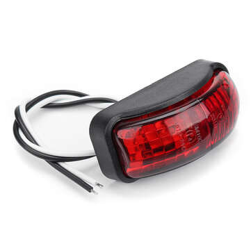 2-SMD LED Side Marker Lights Clearance Lamp 12-30V 54x24mm E4 Red/Yellow/White for ... (COLOR.: RED)