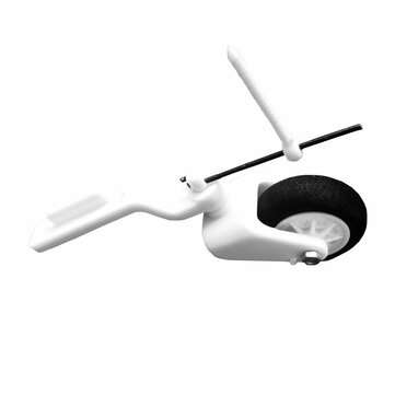 Micro Steerable Nylon Tail Wheel Assembly Landing Gear 25mm For Small Rear Three-point RC Airplane