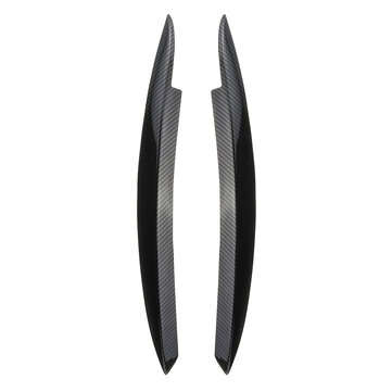 Carbon Look Front Headlight Eyelid Eyebrow Trims For VW GOLF MK6 GTI R 2008-2013