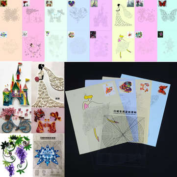 18PCS DIY Release Drawing Locating Paper Quilling Tool Craft Paper Art Collection Set
