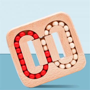 Wooden Rolling Ball Bead Toy Fingertip Magic Rotating Cube Toys Prevention Alzheimer`s Disease Adult